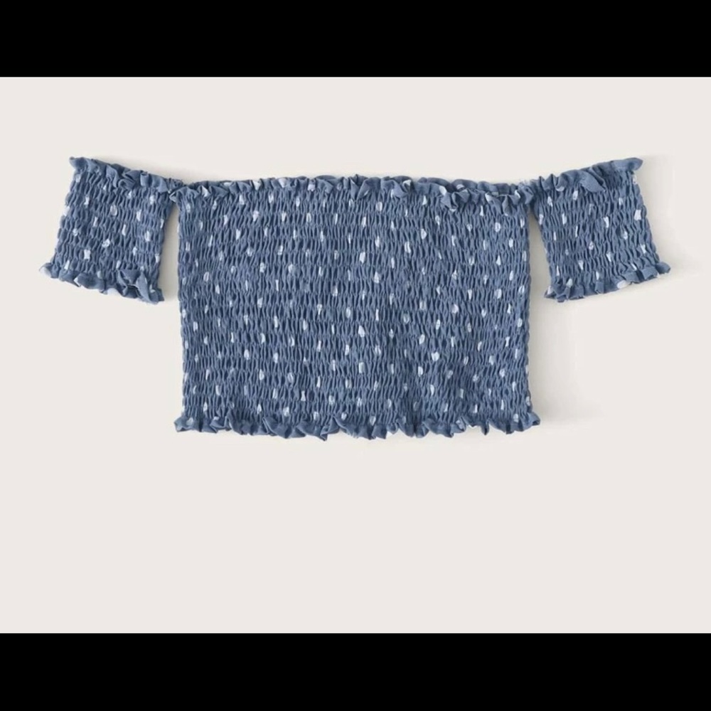 SHEIN blue off shoulder top
